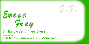 emese frey business card